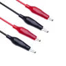 Testing lead wire pair with Crocodile Clips (Red+Black)-1Meter