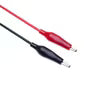 Testing lead wire pair with Crocodile Clips (Red+Black)-1Meter