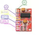 Mini Digital Power Amplifiers 3W Dual Track Red PAM8403