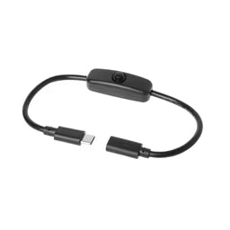 Type-C Male to Female Cable with Switch for Raspberry Pi 4