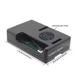 New High Quality Black ABS Case for Raspberry Pi 3/3+ with Cooling FAN Vent
