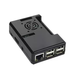 New High Quality Black ABS Case for Raspberry Pi 3/3+ with Cooling FAN Vent