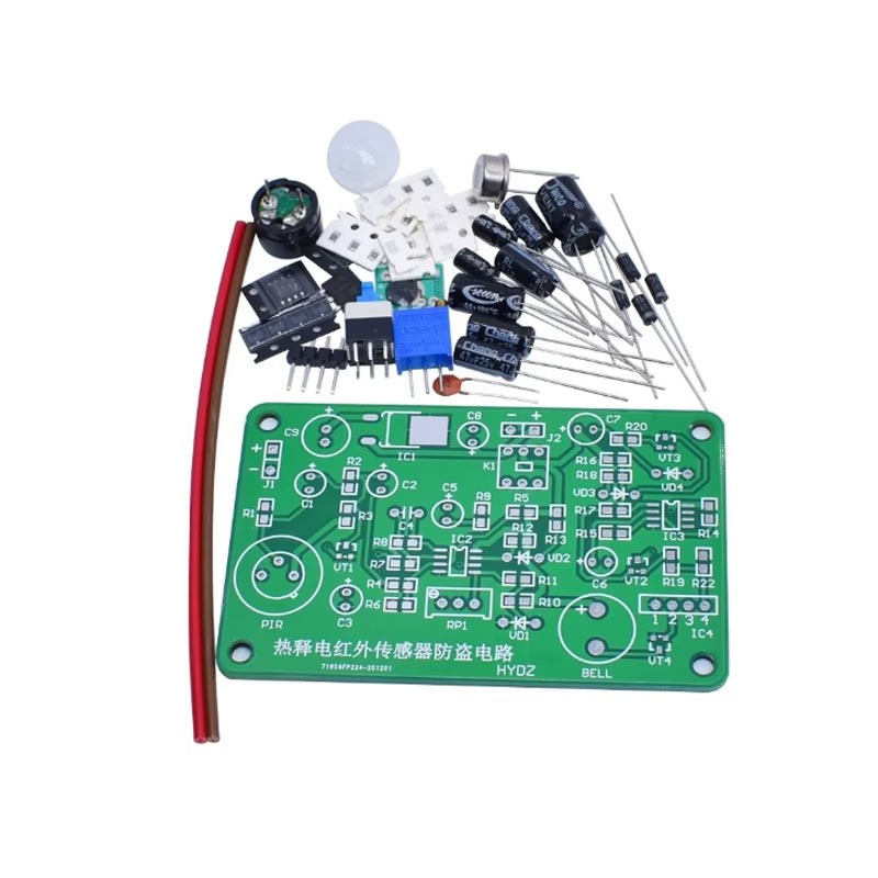 Pro-Range-Human body sensing IR pyroelectric infrared sensor anti-theft alarm electronic kit students electronic principle study HC-SR501