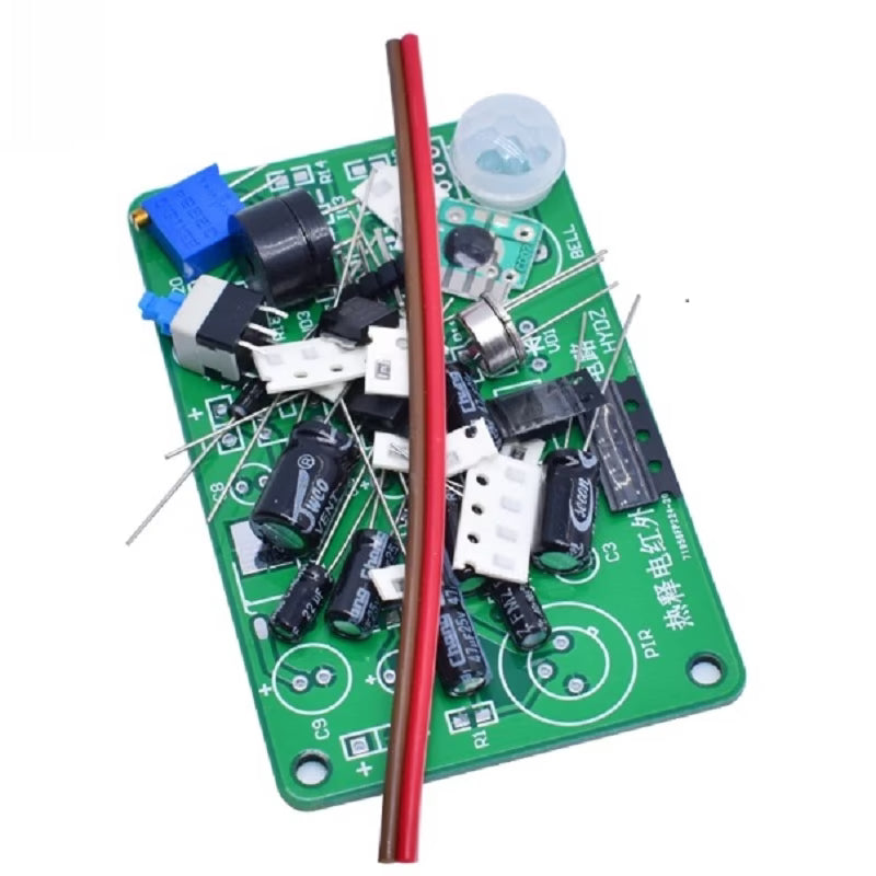 Pro-Range-Human body sensing IR pyroelectric infrared sensor anti-theft alarm electronic kit students electronic principle study HC-SR501