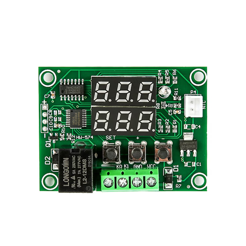 XH-W1219 12V Digital Red+Green Display Temperature Controller Module W/ NTC Waterproof Temperature Sensor