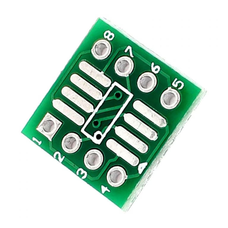 Leadfree so/msop/tssop/soic/sop8 to dip8 Wide-Body Narrow-Body Adapter Board PCB 8p - Pack of 5
