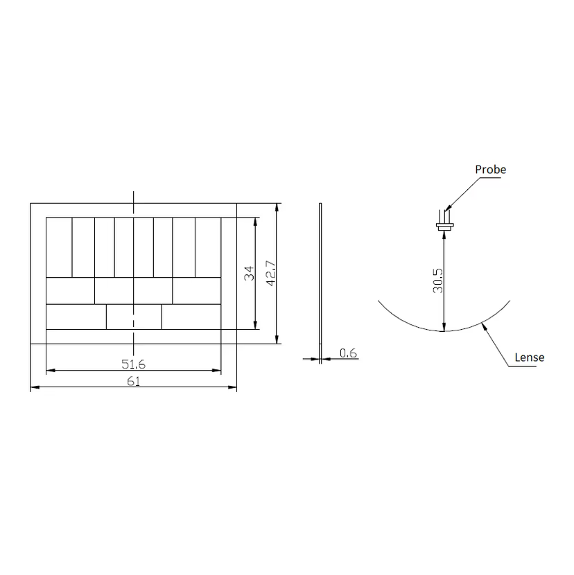 S9006 HDPE Motion Detector Lens for PIR sensor Module (Pack of 5)