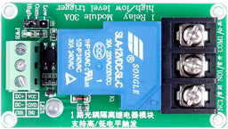 1 Channel Relay Module, 30A with Optocoupler, Isolation 12V Supports, High and Low Trige