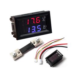 0.28 inch DC 100V 100A LED Digital Ammeter-Voltmeter With Shunt