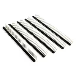 1×40 Berg Strip Right Angle Female Connector – 5pcs