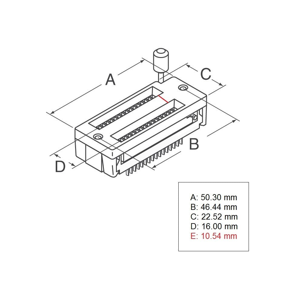 28 Pin ZIF Socket