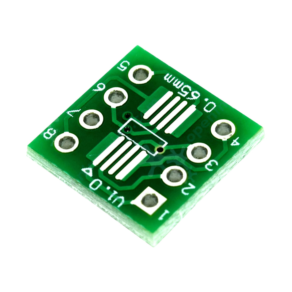 Leadfree so/msop/tssop/soic/sop8 to dip8 Wide-Body Narrow-Body Adapter Board PCB 8p - Pack of 5