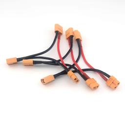SafeConnect XT-60 Connector Harness for Series Connection Battery Adapter Cable (2M-1F)