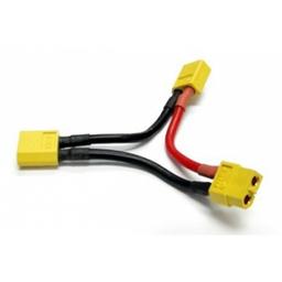 SafeConnect XT-60 Connector Harness for Series Connection Battery Adapter Cable (2M-1F)