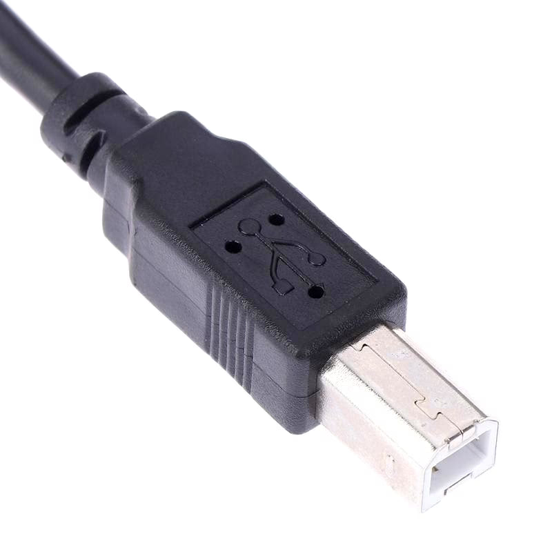 USB 2.0 B Female to B Male Panel Mount Cable 30cm Printer Extension