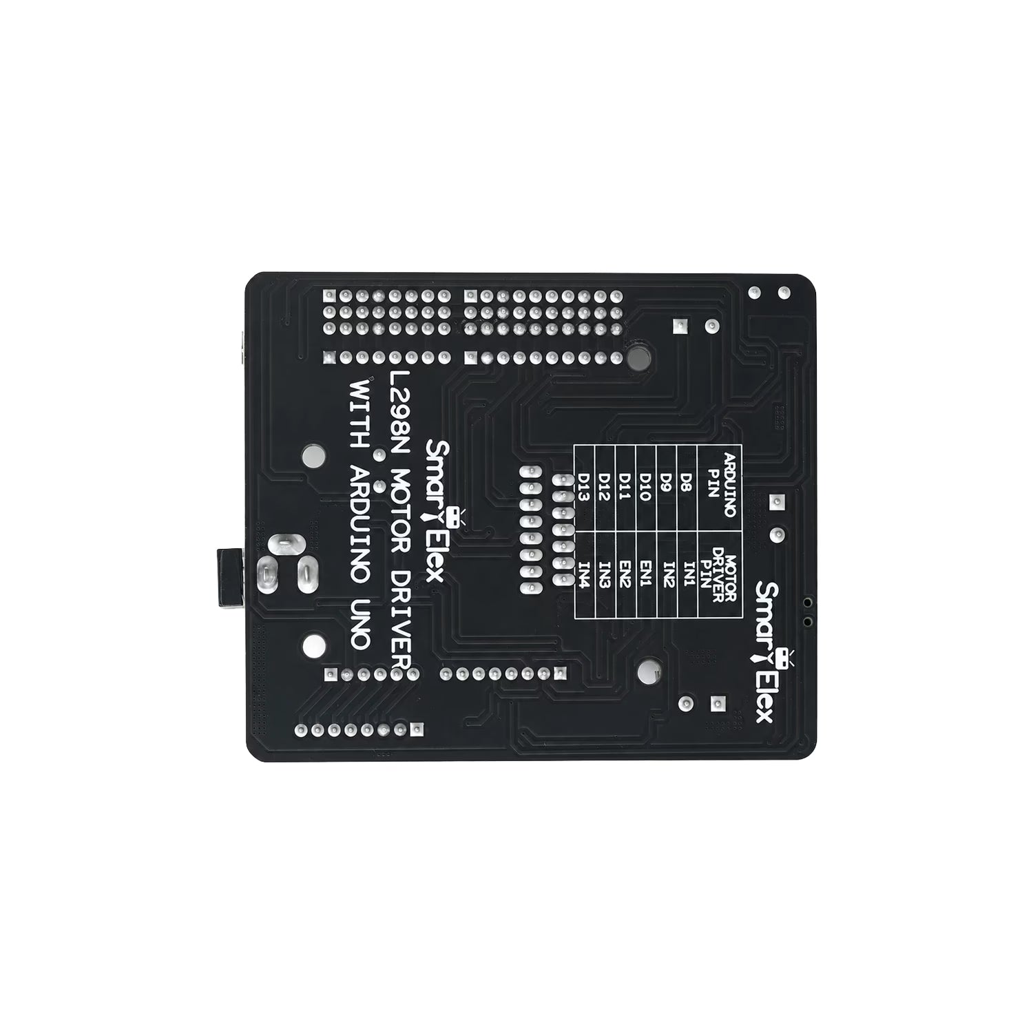SmartElex L298N Motor Driver with Onboard Arduino Uno.