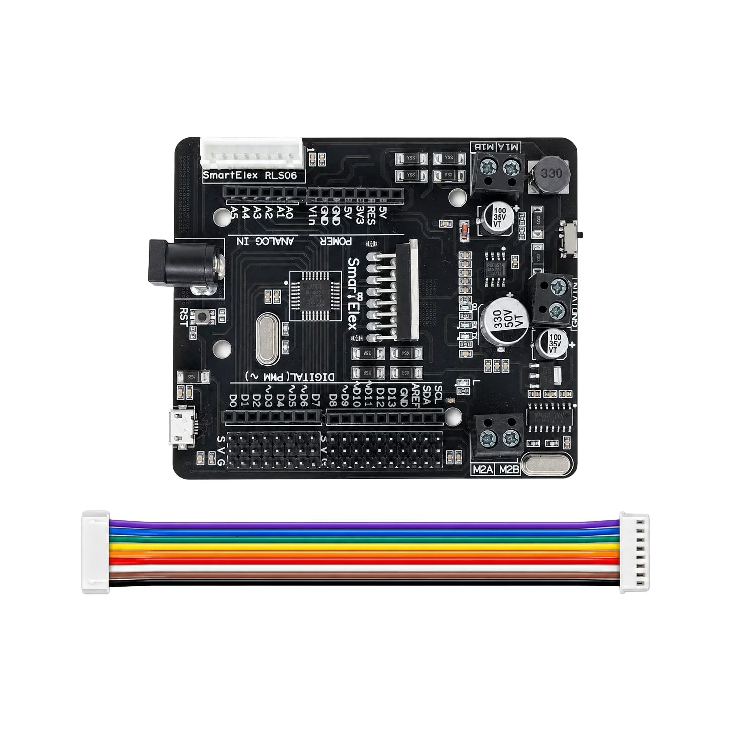 SmartElex L298N Motor Driver with Onboard Arduino Uno.
