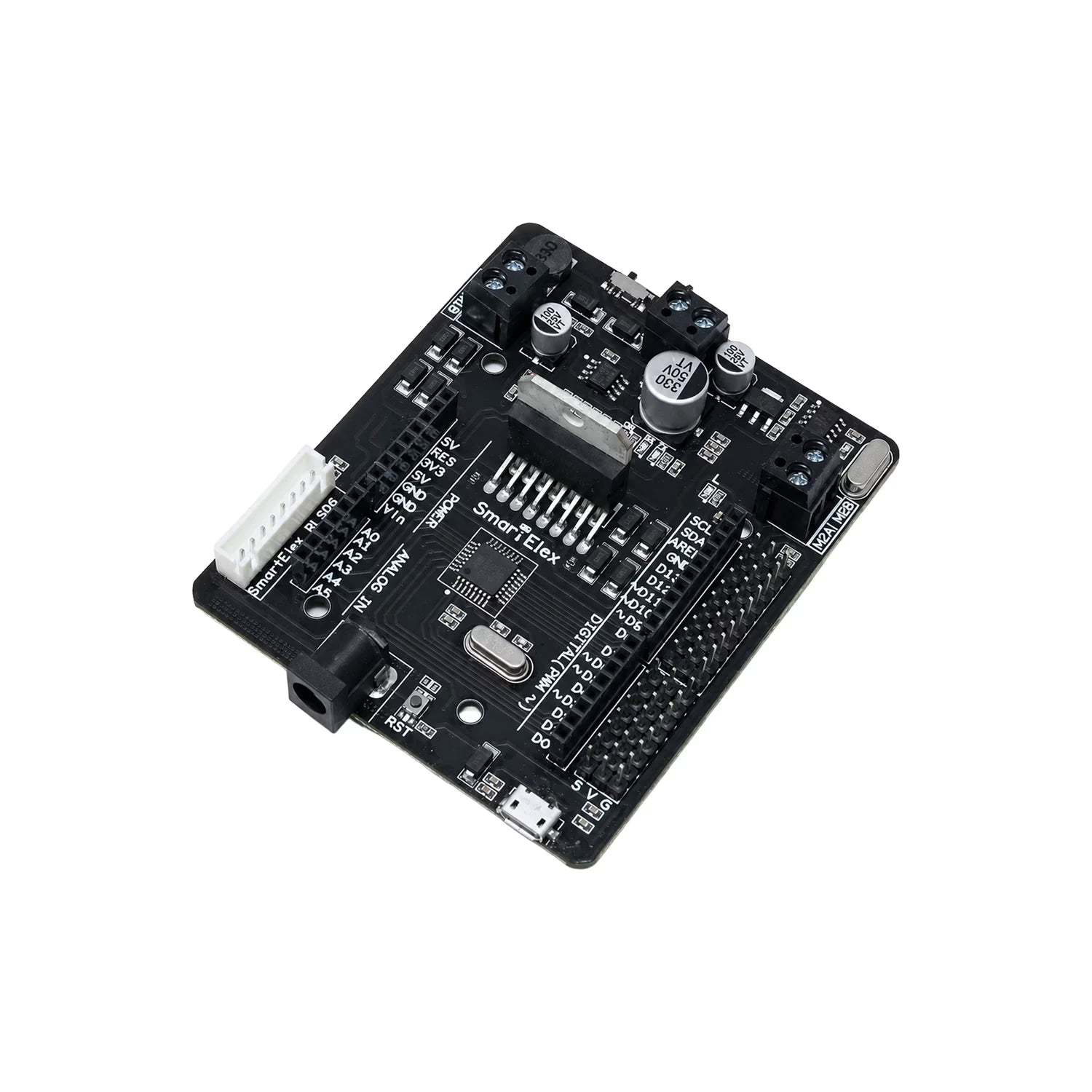SmartElex L298N Motor Driver with Onboard Arduino Uno.