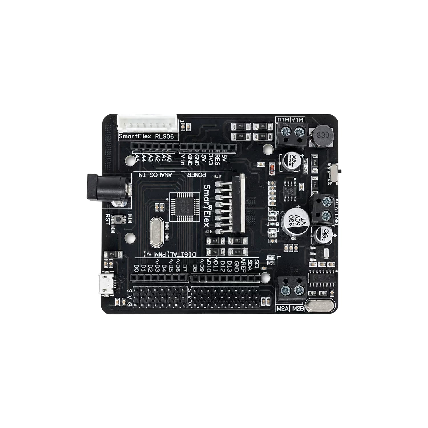 SmartElex L298N Motor Driver with Onboard Arduino Uno.