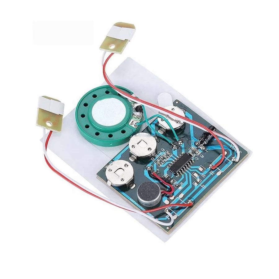 30S Sound Voice Music Recorder Board Photosensitive Wired Double button control Programmable Chip Audio Module For Greeting Card DIY