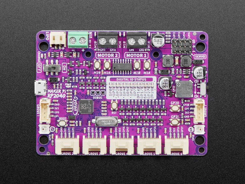 Cytron Maker Pi RP2040 : Simplifying Robotics with Raspberry Pi RP2040